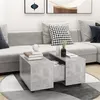 Image de Table basse gris béton 60x60x38 cm bois d ingénierie