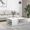 Image de Table basse blanc 90x67x33 cm bois d ingénierie