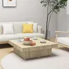 Image de Table basse chêne sonoma 90x90x28 cm bois d ingénierie