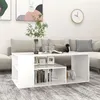 Image de Table basse blanc 100x50x40 cm bois d ingénierie