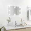 Image de vidaXL Miroir Mural avec Lampes LED Rectangulaire Miroir de Dressing Miroir de Maquillage Chambre à Coucher Salle de Bain 3078637