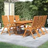 Image de vidaXL Ensemble de Salle à Manger de Jardin 7 pcs Mobilier à Dîner de Terrasse Table et Chaises de Repas Salon de Jardin 3079638
