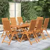 Image de vidaXL 9-delige Tuinset massief acaciahout3079640
