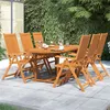 Image de vidaXL 7-delige Tuinset massief acaciahout3079644