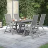 Image de vidaXL Ensemble de Salle à Manger de Jardin 5 pcs Mobilier à Dîner de Terrasse Table et Chaises de Repas Salon de Jardin 3079655