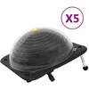 Image de vidaXL 5x Chauffage Solaire de Piscine Chauffages Solaires d'Eau Extérieur Jardin Cour Economie d'Energie 75x75x36 cm PEHD Aluminium