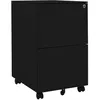 Image de vidaXL Ladeblok verrijdbaar 39x45x67 cm staal zwart335976