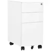 Image de vidaXL Ladeblok verrijdbaar 39x45x59 cm staal wit335982