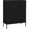 Image de Armoire de rangement Noir 80x35x101,5 cm Acier