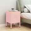 Image de Table de chevet Rose 35x35x51 cm Acier