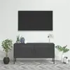 Image de vidaXL Meuble TV Anthracite 105x35x50 cm Acier336231
