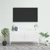 Image de Meuble TV Blanc 105x35x50 cm Acier