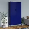 Image de Garde robe Bleu marine 90x50x180 cm Acier