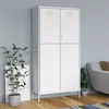 Image de vidaXL Garde-robe Blanc 90x50x180 cm Acier336251