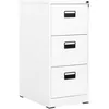 Image de Classeur Blanc 46x62x102,5 cm Acier