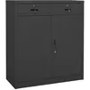 Image de Armoire de bureau Anthracite 90x40x102 cm Acier