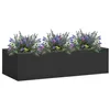 Image de vidaXL Boîte à fleurs de bureau Anthracite 90x40x23 cm Acier