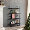 Image de vidaXL Bibliothèque à 4 niveaux gris 80x30x140 cm bois d'ingénierie806459