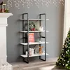 Image de vidaXL Bibliothèque à 4 niveaux Blanc 80x30x140 cm Bois de pin massif806463