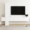 Image de vidaXL 5-delige Tv-meubelset bewerkt hout wit3078655