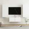 Image de Ensemble de meubles TV 3 pcs Blanc Bois d ingénierie