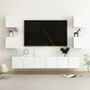 Image de vidaXL Ensemble de meubles TV 7 pcs Blanc Bois d'ingénierie3078661