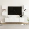 Image de Ensemble de meubles TV 6 pcs Blanc Bois d ingénierie