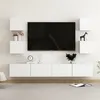 Image de Ensemble de meubles TV 6 pcs Blanc Bois d ingénierie
