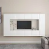 Image de vidaXL Ensemble de Meubles TV 8 pcs, Ensemble d'Armoires de Télévision avec Rangement, Meubles Télé de Salon, Blanc Bois d'Ingénierie 3078669