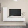 Image de vidaXL Ensemble de meubles TV 4 pcs Blanc Bois d'ingénierie3078674