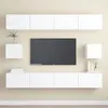 Image de Ensemble de meubles TV 6 pcs Blanc Bois d ingénierie
