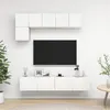Image de vidaXL Ensemble de meubles TV 5 pcs Blanc Bois d'ingénierie3078693