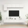 Image de vidaXL 5-delige Tv-meubelset bewerkt hout wit3078694