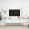 Image de Ensemble de meubles TV 5 pcs Blanc Bois d ingénierie