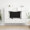 Image de Ensemble de meubles TV 6 pcs Blanc Bois d ingénierie