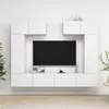 Image de vidaXL 6-delige Tv-meubelset bewerkt hout wit3078699