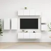 Image de vidaXL Ensemble de Meubles TV 8 pcs, Ensemble d'Armoires de Télévision avec Rangement, Meubles Télé de Salon, Blanc Bois d'Ingénierie 3078704