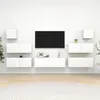 Image de vidaXL Ensemble de meubles TV 7 pcs Blanc Bois d'ingénierie3078713
