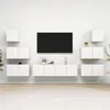 Image de vidaXL Ensemble de meubles TV 8 pcs Blanc Bois d'ingénierie3078714