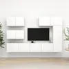 Image de Ensemble de meubles TV 6 pcs Blanc Bois d ingénierie