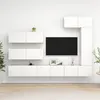Image de Ensemble de meubles TV 7 pcs Blanc Bois d ingénierie