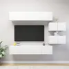 Image de Ensemble de meubles TV 6 pcs Blanc Bois d ingénierie