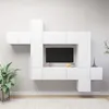 Image de vidaXL Ensemble de meubles TV 10 pcs Blanc Bois d'ingénierie3078737