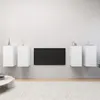 Image de Meubles TV 4 pcs Blanc 30,5x30x60 cm Bois d ingénierie