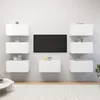 Image de Meubles TV 7 pcs Blanc 30,5x30x60 cm Bois d ingénierie