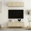 Image de Meubles TV 4 pcs Chêne sonoma 60x30x30 cm Bois d ingénierie