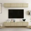 Image de vidaXL Meubles TV 4 pcs Chêne sonoma 100x30x30 cm Bois d'ingénierie3078956