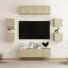 Image de vidaXL Ensemble de Meubles TV 8 pcs, Ensemble d'Armoires de Télévision avec Rangement, Meubles Télé de Salon, Chêne Sonoma Bois d'Ingénierie