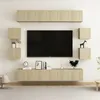 Image de vidaXL Ensemble de Meubles TV 10 pcs, Ensemble d'Armoires de Télévision avec Rangement, Meubles Télé de Salon, Chêne Sonoma Bois d'Ingénierie