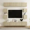 Image de vidaXL Ensemble de Meubles TV 8 pcs, Ensemble d'Armoires de Télévision avec Rangement, Meubles Télé de Salon, Chêne Sonoma Bois d'Ingénierie